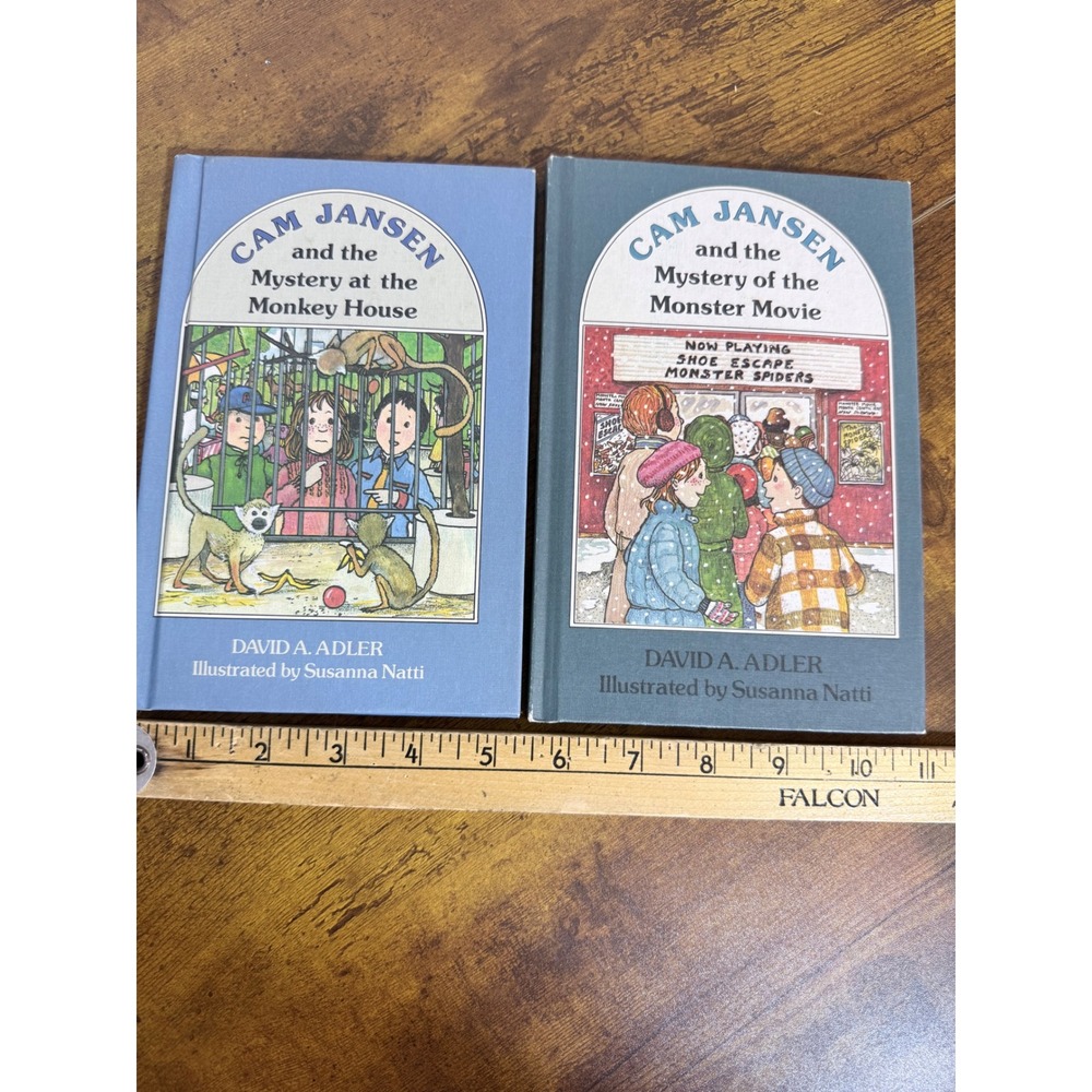 Cam Jansen Mystery Book 2pk David Adler First Edition Vintage 80s Lot Detective